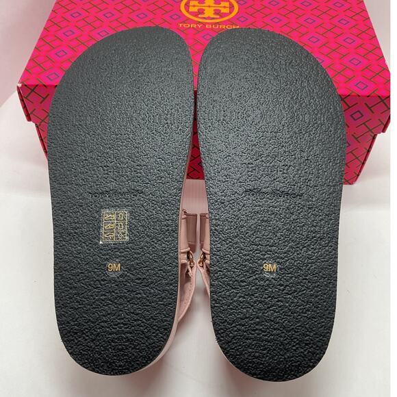 Tory Burch Kira Sport Goat Leather Sandal Shell Pink 9 NIB - Picture 6 of 10